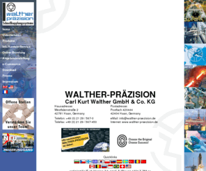 walther-praezision.net: Walther Praezision liefert Schnellkupplungssysteme zum Verbinden von fluidischen und elektrischen Leitungen.
Walther Praezision liefert Schnellkupplungssysteme zum Verbinden von fluidischen und elektrischen Leitungen.