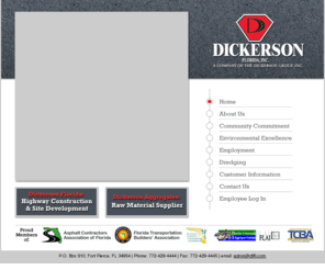 dickersonflorida.com: Dickerson Florida, Inc.
Dickerson Florida, Inc. The most resepected road builders and site contractors on Florida's Treasure Coast.