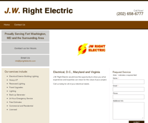jwrightelectric.com: J.W. Right Electric | Electrical | Fort Washington, MD
J.W. Right Electric would love the opportunity to show you what experience and expertise can mean for the value of your project. Call us today for all you exterior building lighting needs.