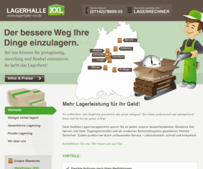 lagerflaeche-mieten.com: Lagerhalle-XXL | Lagerhalle XXL
Der bessere Weg Ihre Dinge einzulagern.