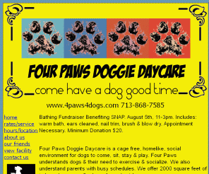 4paws4dogs.com: Welcome to Four Paws Doggie Daycare
