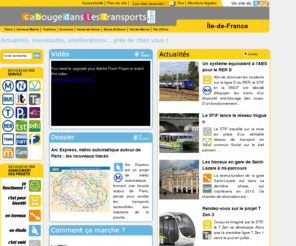 cabougedanslestransports.com: Ça Bouge dans les Transports, metro, rer, bus, les conseils du stif
Avec le STIF, le site grand public de référence sur les innovations, les actualités et les améliorations dans les transports en commun d'Ile de France.
