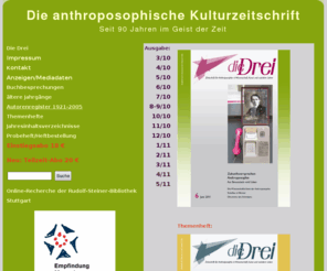 die-drei.net: Die anthroposophische Kulturzeit
