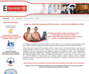 euniverzita.eu: Hlavní strana - E-Univerzita - celoživotní vzdělávání online
Celozivotní vzdělávání online