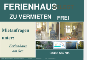 ferienhaus-plau-mv.de: Belegung des Ferienhauses am Plötzensee in Plau am See
Belegung des Ferienhauses beim Plauer See in Mecklenburg-Vorpommern; Direkt am Plötzensee auf großem Gartengrunstück gelegen