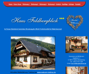 haus-feldbergblick.com: Haus - Feldberg Blick in Todtnau im Schwarzwald - Brandenberg am Feldberg in der schönen Urlaubsregion Schwarzwald
Urlaub im Schwarzwald am Feldberg. Vier schön eingerichtete und gelegene Ferienwohnungen laden Sie zu einem Urlaub im Schwarzwald am Feldberg ein.