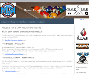 mpapool.com: MPA Pool.
MPA League and Tournament information.