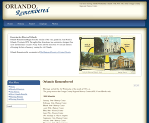orlandoremembered.org: Orlando Remembered
Joomla! - the dynamic portal engine and content management system