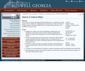 roswellvroom.com: City of Roswell, GA - Official Website - Historic & Cultural Affairs
Historic & Cultural Affairs