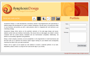 symphoniedesign.co.uk: Website design and development in Buckinghamshire, Hertfordshire and Bedfordshire : Symphonie Design
Website design and development in Buckinghamshire, Hertfordshire and Bedfordshire