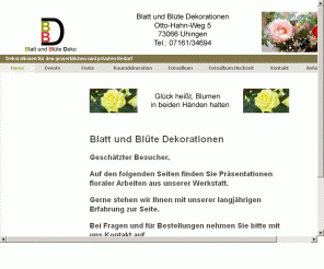 bundb-deko.de: http://www.bundb-deko,de
Ihr Dekorationsberater für den betrieblichen und privaten Bedarf