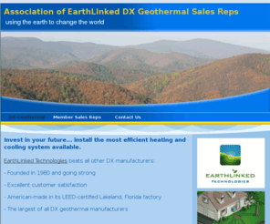 earthlinked-dx.com: EarthLinked DX Geothermal
EarthLinked DX Geothermal Heat Pumps can save you up to 75% on your heating and cooling bills.  EarthLinked is the largest and oldest DX geothermal manufacturer.