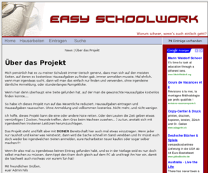 easy-schoolwork.de: Easy Schoolwork -
Volkommen kostenlose Hausaufgaben, Referate, Facharbeiten uvm., ganz ohne Anmeldung! Einfach runterladen, ausdrucken und abgeben!