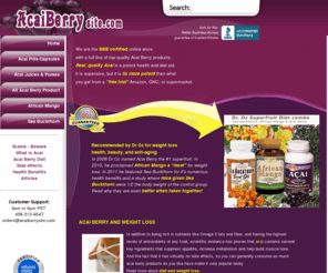 acaiberrysite.com: Acai Berry Products - BBB Certified
