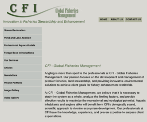 cfiglobal.com: Innovation in Fisheries Stewardship and Enhancement | CFI Global
CFI Global enables their clients to achieve an exceptionally high quality private or commercial fishery.