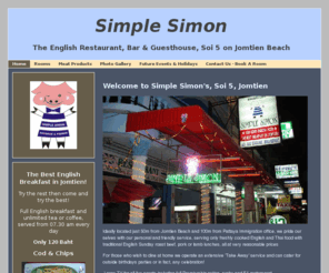 simplesimonthailand.com: Simple Simon's - The English Restaurant, Bar & Guesthouse, Soi 5 on Jomtien Beach
