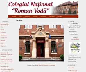 cnrv.ro: Colegiul National "Roman-Voda"
Siteul oficial al Colegiului National Roman - Voda, Roman