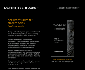 definitivepublishing.com: The Art of War for Salespeople
Definitive Books publishes The Art of War for Salespeople by Edward Craft.