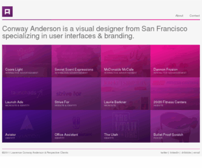 designbyanderson.com: Conway Anderson - Graphic Designer - San Francisco
Conway