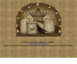 kindredspiritprimitives.com: Kindred Spirit Primitives
Welcome to Kindred Spirit Primitives where you will find the highest quality wood items, handcrafted primitive dolls, and patterns and supplies to make your own.