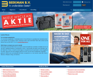 onderdelen.com: Welkom bij Beekman B.V.
Beekman B.V. Groothandel in onderdelen voor huishoudelijke apparaten