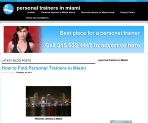 personaltrainersinmiami.com: personal trainers in miami, is personal trainers in miami the best out there?
personal trainers in miami - Don't see any other site for personal trainers in miami before you see us!