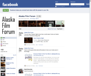 alaskafilmforum.org: Incompatible Browser | Facebook
 Facebook is a social utility that connects people with friends and others who work, study and live around them. People use Facebook to keep up with friends, upload an unlimited number of photos, post links and videos, and learn more about the people they meet.