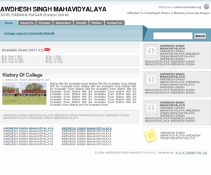 asmvaswi.org: AWDHESH SINGH MAHAVIDYALAYA
MAWDHESH SINGH MAHAVIDYALAYA