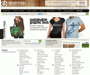 thegreenloop.com: Greenloop Organic Cotton Clothing - Eco Friendly Fashion Clothes & Eco Chic Shopping
Greenloop Organic Cotton Clothing - Shop the latest eco friendly fashion clothes & designer style fashions.  Organic gifts & products for men and women.  Eco Chic shopping at thegreenloop.com -  with FREE Shipping on orders over $100.