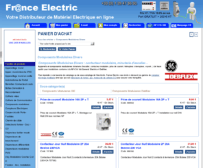 contacteur-modulaire.com: Contacteur modulaire chez France Electric - Fiche produit
Description : France Electric vous propose des appareils et des composants modulaires divers : prise de courant, contacteur modulaire, minuterie escalier, tlrupteur, contacteur jour nuit...