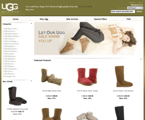 uggs-outlet-uk.com: UGGs Outlet, UGGs Boots Outlet, UGGs Factory Outlet Stores-Durability and Comfort Are Guaranteed!
Made from the best quality twin-faced 100% luxurious Australia merino sheepskin, the boots in UGGs Outlet are rather warm and soft. The UGGs Boots Outlet is really a good helper for you to have a warm and happy winter. Enjoy your shopping in UGGs Factory Outlet Stores.