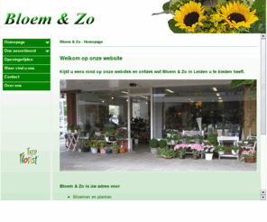 bloemenzo.net: Bloem & Zo, Leiden
website van Bloem & Zo in Leiden