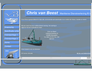 chrisvanbeest.nl: Maritieme Dienstverlening
kraanschip voor werkzaamheden in, op en om het water.