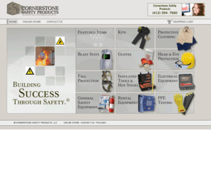 cornerstonesafetyproducts.com: Cornerstone Safety Products - Arc flash gear, protective clothing, safety supplies & more
Personal protective equipment for the workplace.  Our large selection includes NFPA 70E electrical safety and arc flash apparel, flame retardant clothing, insulated tools, gloves, fall protection, first aid and general safety supplies.