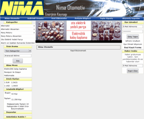 nimaotomotiv.com: Nima Elektromekanik San. ve Tic. : :Nima Otomotv, Ekeltirik, ekelktironik, kalay, kaplama, şarj, marş, dinamo
Nima Otomotv, Ekeltirik, ekelktironik, kalay, kaplama, şarj, marş, dinamo