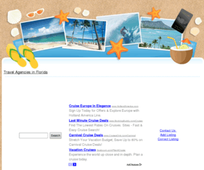 travelagenciesinflorida.com: A Guide to Travel Agencies in Florida
Some of the best travel agencie are in Florida, and planning your vacation through them will help make your vacation run smoothly.