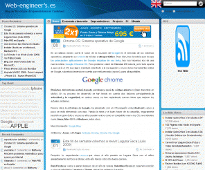 web-engineers.es: Web-engineer's.es
Blog Tecnológico sobre emprendedores dedicado a las nuevas tecnologías, negocios y ocio en general