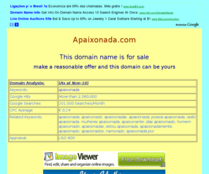 apaixonada.com: Apaixonada.com page
Apaixonada.com domain for sale