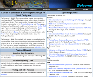 cktsim.org: The Designer's Guide Community - A Resource for Analog, RF, and Mixed-Signal Circuit Designers
A source of in-depth information about the art of circuit simulation and modeling for analog, RF, and mixed-signal designers.