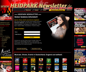 heidpark-newsletter.com: Heidpark Newsletter
Immer aktuell informiert über Musicals, Events und Reisen mit unserem Heidpark Newsletter. 