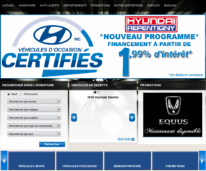 hyundair.com: Concessionnaire Hyundai Repentigny | Véhicules Neufs et Usagés à Vendre à Montréal
Concessionnaire de véhicules neufs et d'occasion Hyundai situé sur la Rive-Nord de Montréal, près de Terrebonne, Mascouche et Pointe-aux-Trembles. 2e chance au crédit disponible! Une visite vous convaincra! 