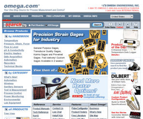 omega2002.com: Sensors, Thermocouple, PLC, Operator Interface, Data Acquisition, RTD
Your source for process measurement and control. Everything from thermocouples to chart recorders and beyond. Temperature, flow and level, data acquisition, recorders and more.