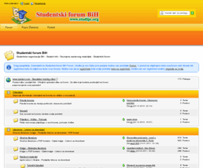 studije.org: Naslovnica - Studentski forum BiH
Studentski forum BiH - Organizacija studenata svih fakulteta u BiH - Student info - Download - Nastavni materijal, knjige, skripte, ispitni rokovi