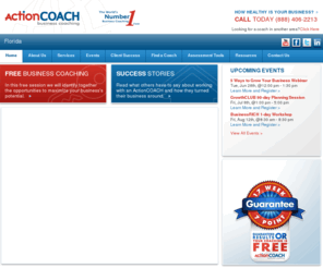 actioncoachfla.com: Business Coaching Florida
ActionCOACH Florida provides business coaching services, small business seminars, executive coaching, leadership coaching, professional coaching, executive coach, sales coaching, business health check, corporate coaching, leadership coaching for increasing profits and increasing sales in Florida, FL, United States.