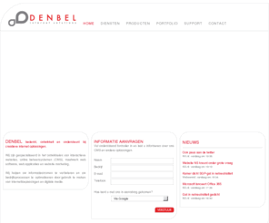 denbel.com: Denbel Internet Solutions | Webdesign - Website ontwikkeling - (Web-) Software ontwikkeling - Webmarketing - Weboptimalisatie.
wie is Denbel, wat doet Denbel en waarom Denbel?