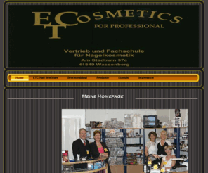 etc-nails.com: Home - ETC for Professional Nails & Beauty
Meine Homepage