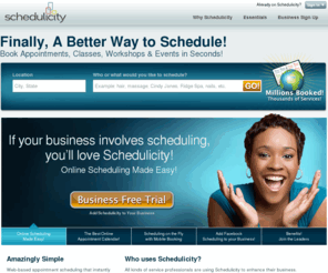 schedulicity.org: Schedulicity Online Scheduling - Book Appointments Online
Online scheduling and calendar management for small businesses. Web-based appointment scheduling that instantly makes your business more successful and your life easier.