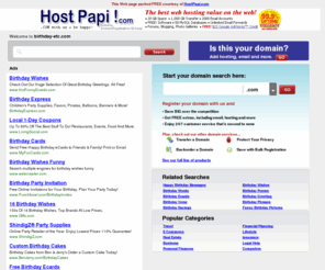 birthday-etc.com: Birthday Blog
Birthday Blog, a simple site dedicated to birthdays and birthday gifts