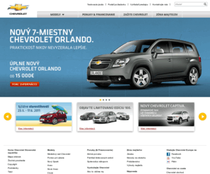 chevrolet.sk: Chevrolet – dostupné vozidlá – Spark, Aveo hatchback, dynamický Cruze, rodinné SUV Captiva, rodinné Lacetti
