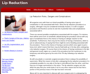 lipreduction.com: Lip Reduction
Lip Reduction